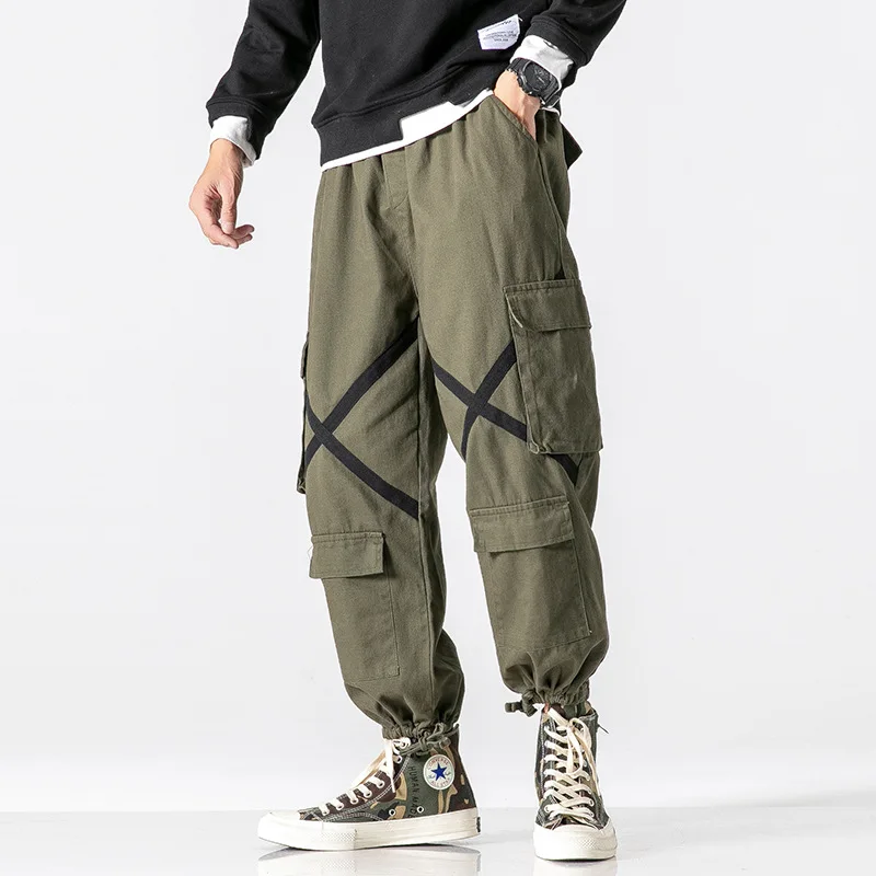 

2020 Spring Main Push Large Size Japanese-style Shadowless Wall Webbing Harem Casual Capri Pants M-5x HK