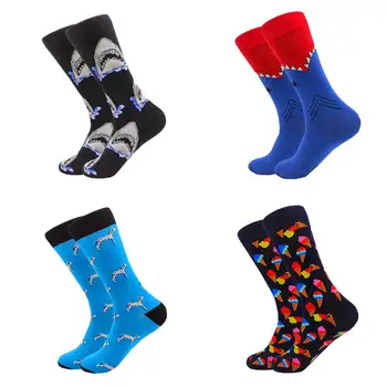 

Classic Fashion Socks Modern autumn winter Cotton clown Socks Men Long Happy Art Creative Socks street style hiphop socks