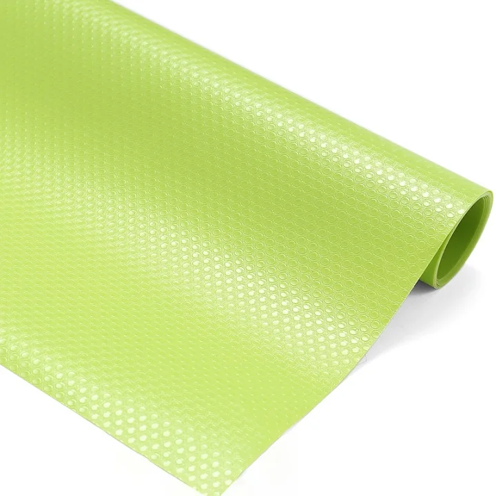 Многоразовая подкладка на полку контактный бумажный коврик в шкафчик ящик коврик влагостойкий водонепроницаемый пыленепроницаемый Нескользящие Салфетки сервировочные - Color: green