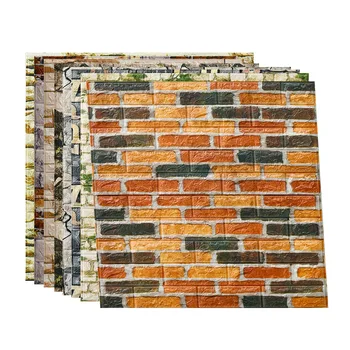 

Wallpapers 3D Retro Simulated Brick Wall Decor Home Improvement Living room Bedroom Restaurant Wall Coving Wall Stickers