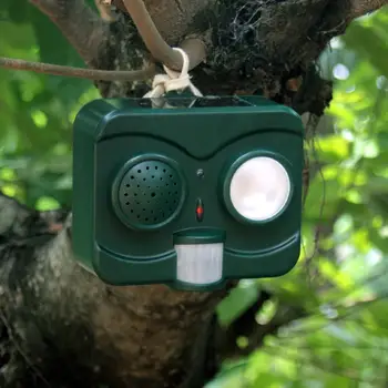 

Outdoor Garden Solar LED Flash Light Sound Dispeller Dog Bird Sensor Repeller