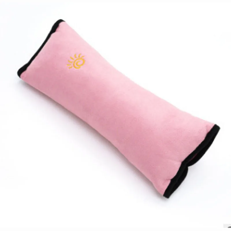 Подушка для ребенка Авто безопасности сиденья плеча защита для ремня безопасности ребенка ремень микро-замша ткань ремень безопасности для собак Подушка J0120 - Цвет: pink