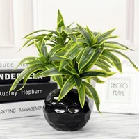 36cm 3 Heads Artificial Palm Tree Plastic Bamboo