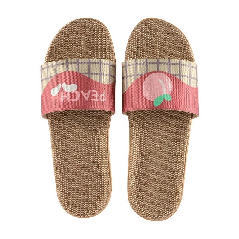 

Women Slippers Summer Comfortable Linen Indoor Shoes Lovers Men Home Casual Slides Female Flip Flops Open Toe Sandals