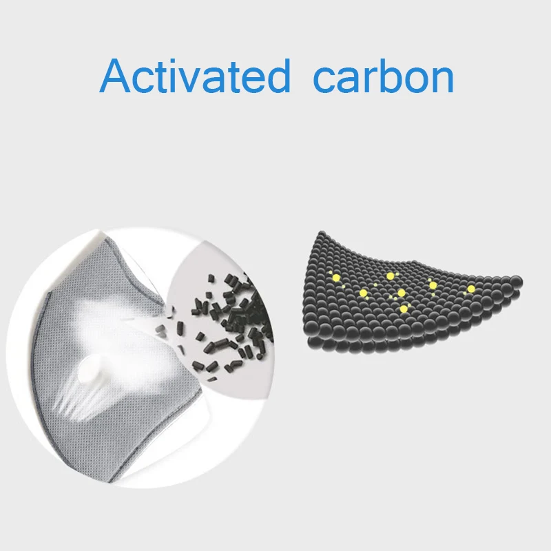 Activated Carbon Dustproof Mask Windproof Foggy Haze Motorcycle Bicycle Ski Outdoor Half Face Masks Hi 888