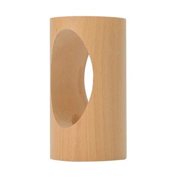 

LED Wood Desk Lamp Bedroom Bedside Night Light Dimmable LED Lighting Home Decor Table Lamp with Wood Cylindrical Shade