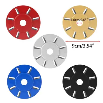 

Carbide Wood Sanding Carving Disc 8 Teeth Arc Shaping Disc Woodworking Turbo Tea Tray Milling Cutter Tool for 16mm