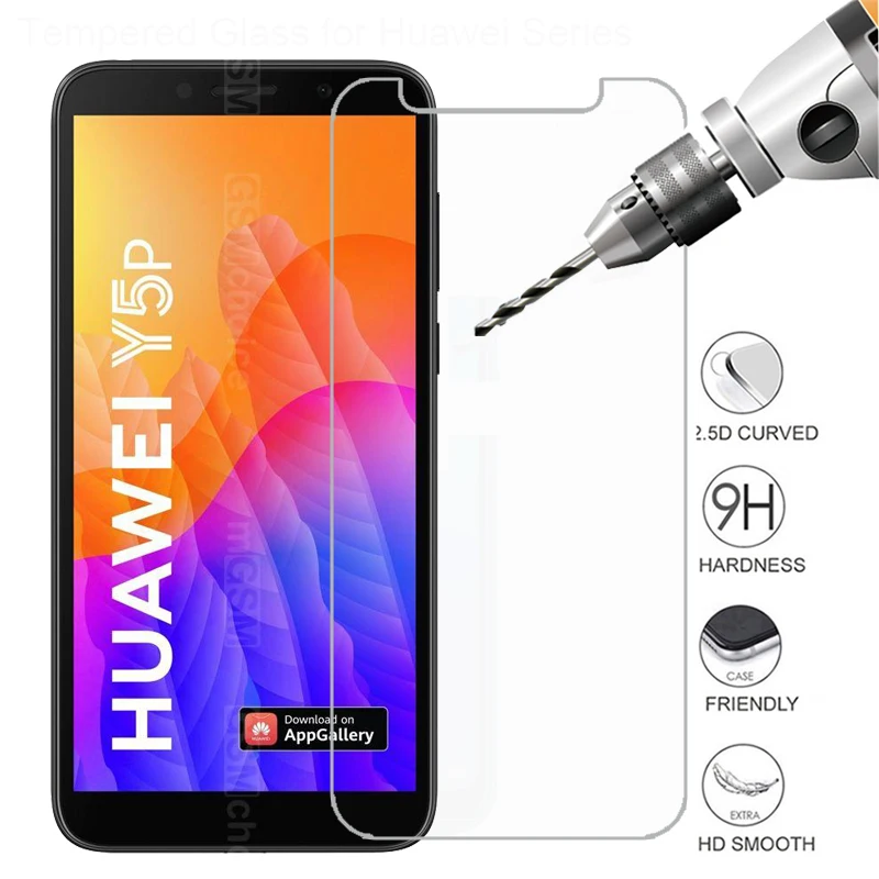 2 шт Huawei Y5p закаленное стекло 9H Высококачественная защитная пленка