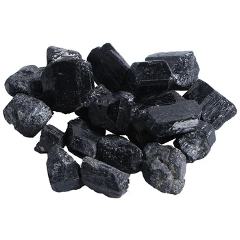 

Natural Black Tourmaline Crystal Rough Stone Rock Mineral Specimennatural Stones and Minerals-200G