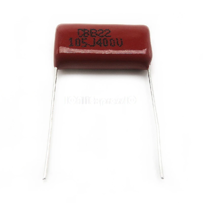 10 шт./лот 400V105 1 uмкФ шаг 20 мм 400 в 105 1000NF CBB полипропиленовый пленочный конденсатор