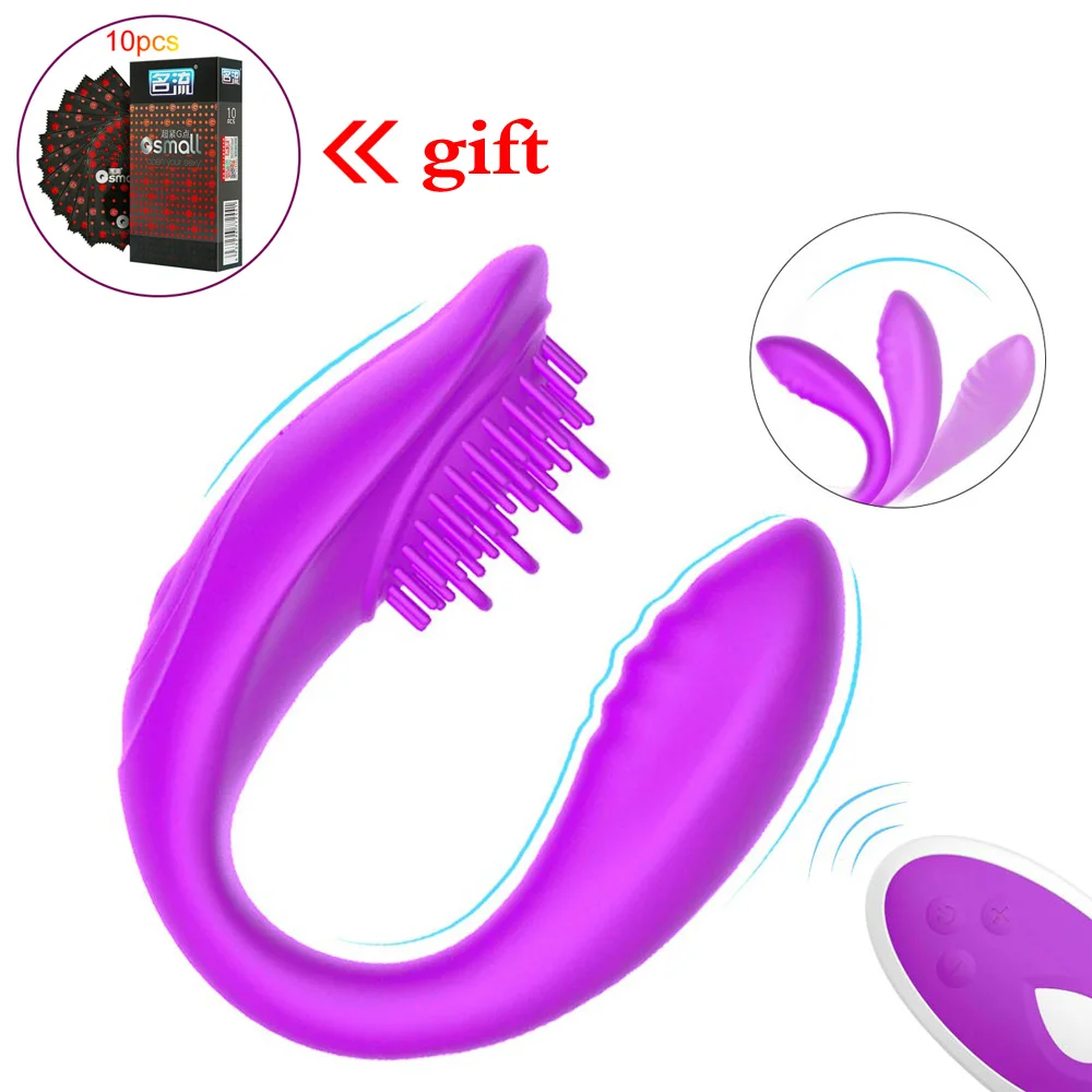 Couples G-spot Vibrator Dual Wireless Remote Control Clit Stimulator Sex Toys for Powerful USB Charging Condom | Красота и здоровье