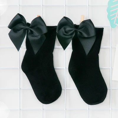 10 цветов, милые носки с бантиком ярких цветов для малышей короткие носки контрастных цветов для девочек носки с бантиком носки для От 1 до 8 лет - Цвет: 005