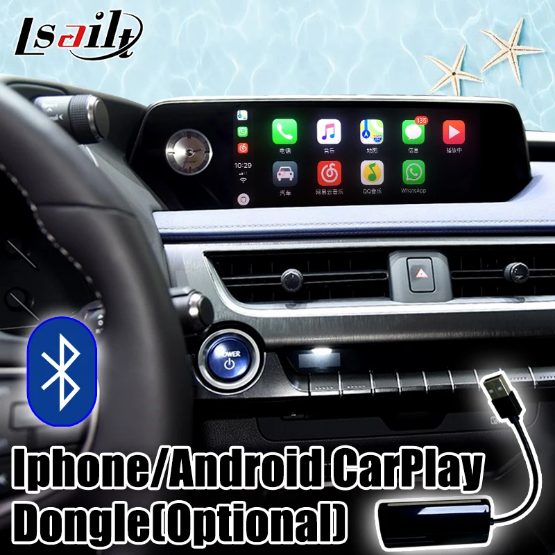 Видеоинтерфейс CarPlay/Android 4 ГБ для Lexus UX250 2018 20 Поддержка android auto YouTube GPS навигации