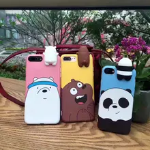 Suitable for iPhone 6s 7 8 Plus mobile phone case personalized bear xs xsmax xr 3D stereo doll 11 pro max protective cover
