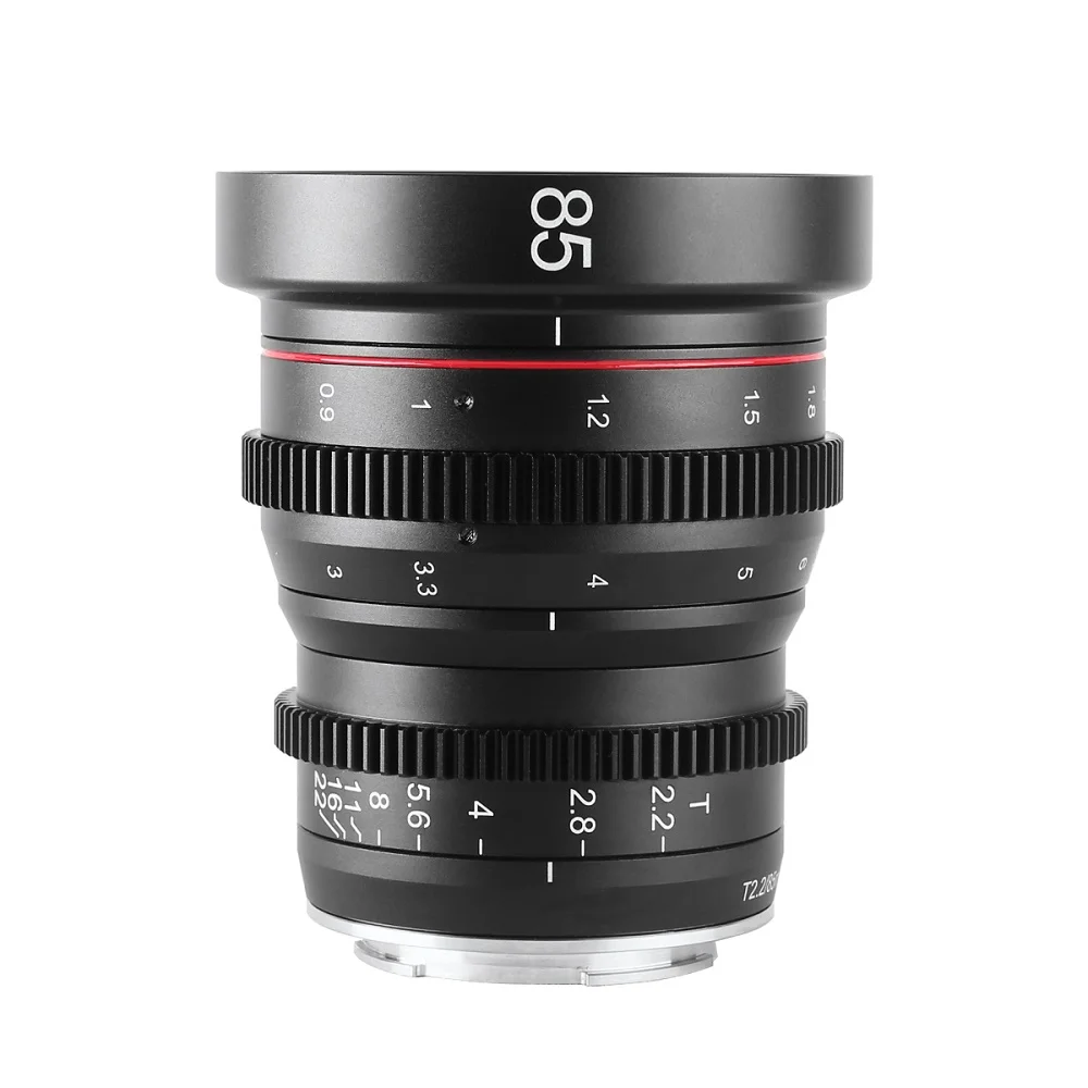 US $399.99 Meike 85mm T22 Manual Focus Portrait Cine Lens For Sony E Mount For Fujifilm X Mount For M43 Mount BMPCC 4K Zcam E2