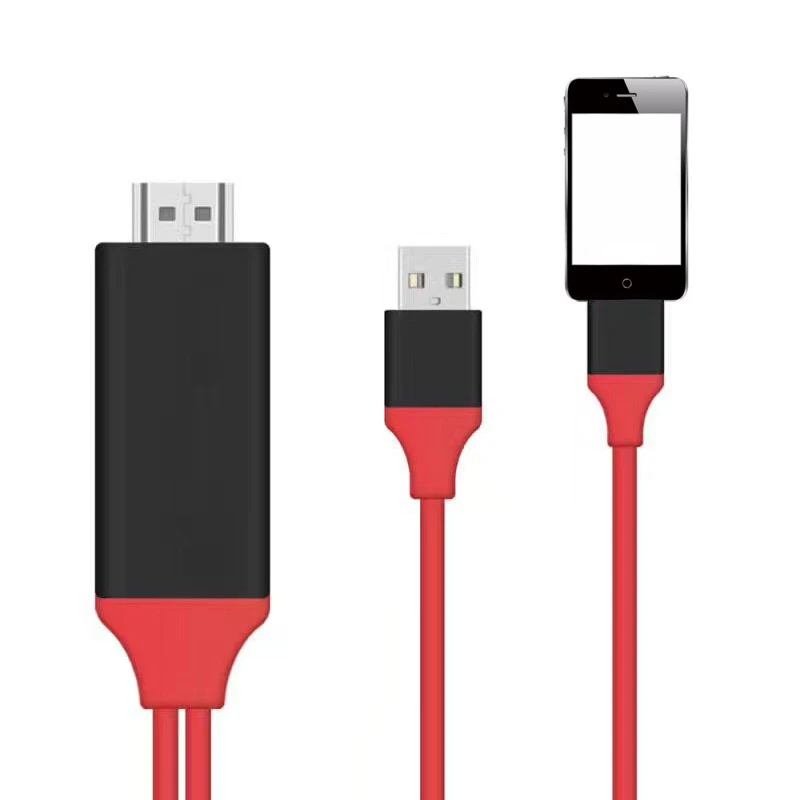 Кабель адаптер для HDTV TV и iPhone IOS HD 1080P 1 8 м контактов в HDMI iPhone|Кабели HDMI| |