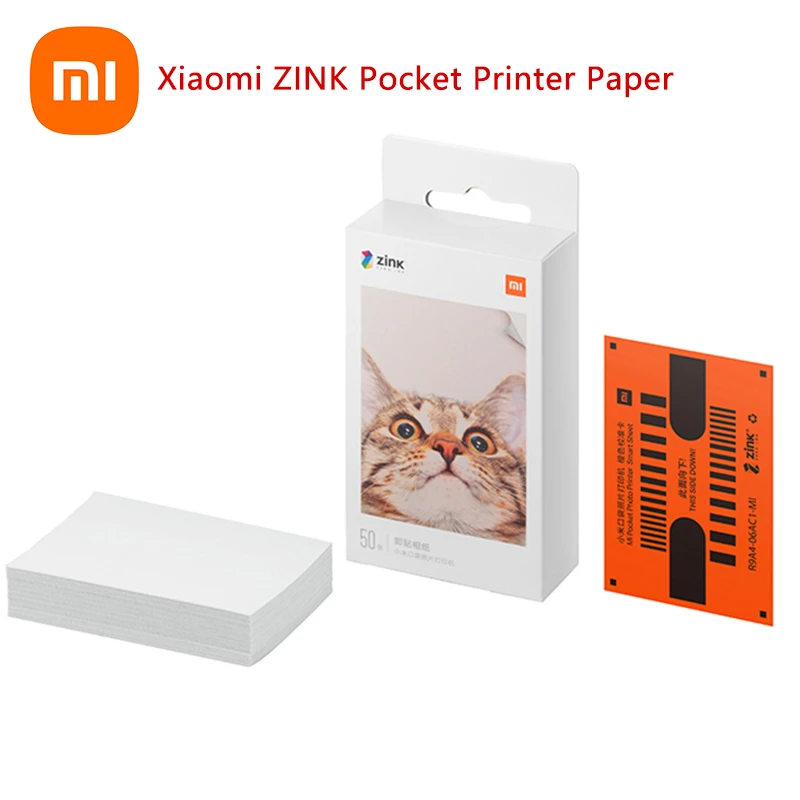 Original Xiaomi ZINK Pocket Printer Paper Self adhesive Photo Print