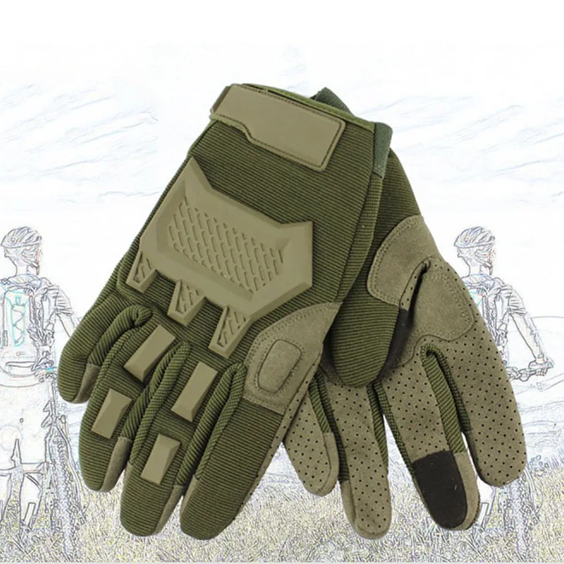 

Men's Sport Full Finger Gloves Touch Screen Outdoor Tactical Gloves Military Airsoft Shooting Hunting Hard Knuckle Armed Mittens