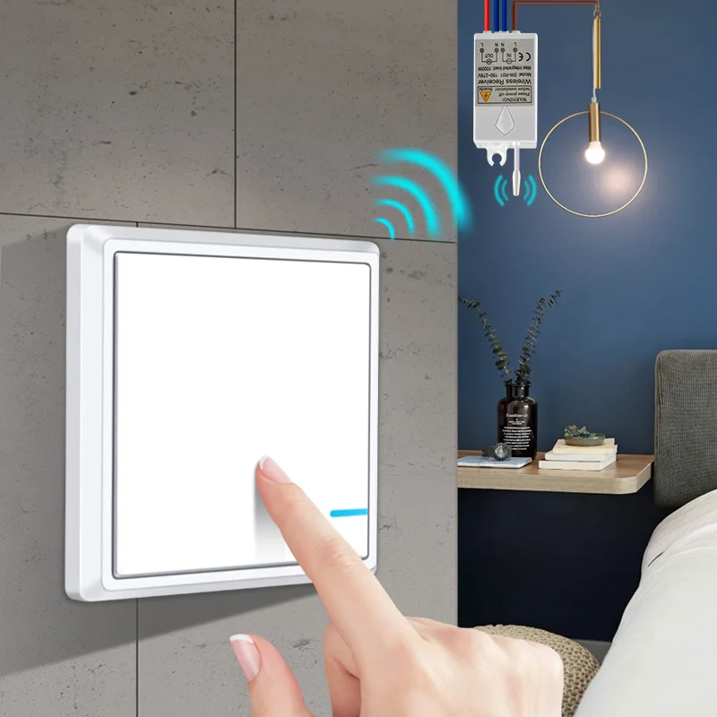 Us 4 99 40 Off Waterproof Wireless Light Switch Remote Control Light Switches No Wiring Quick Create Remote Control Ceiling Lamps Led Bulbs In