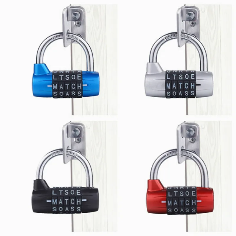 

5 Letter Code Combination Suitcase Password Lock Bicycle Lock Large Gym Locker Room Props Padlock