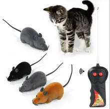 1pc gato do animal de estimação ratos brinquedo de controle remoto sem fio eletrônico rato ratos brinquedo de controle remoto gato filhote de cachorro engraçado presente multicolorido