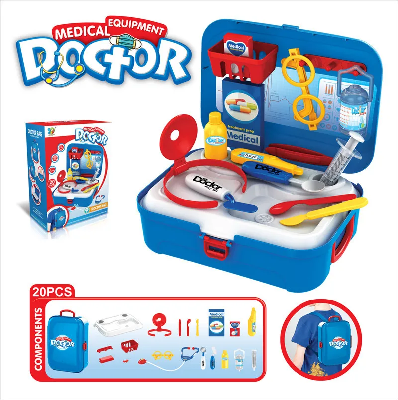 Модель маленький доктор игрушка Костюм инструмент медицинский уход инъекции медсестры дети играть дом девушки и мальчика эхометр игрушка