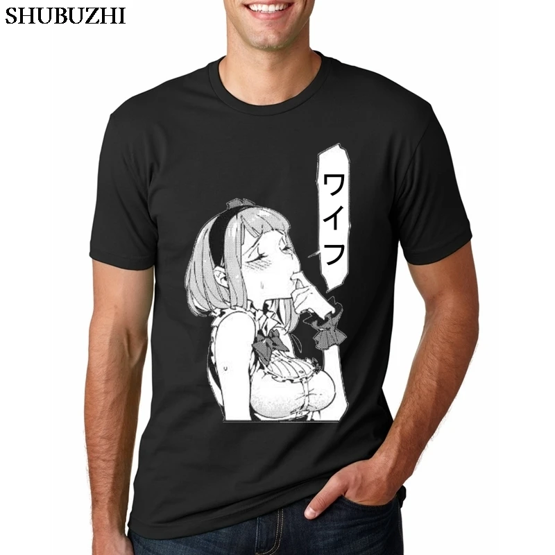 Футболка LettBao Ahegao мужская хлопковая модная тенниска с коротким рукавом и