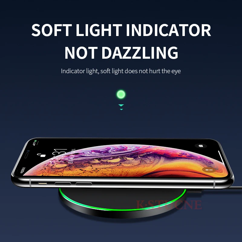 15 Вт QI Быстрая зарядка Быстрое беспроводное зарядное устройство для samsung S10 S9 10 Вт Tpye C QC 3,0 для iPhone XS XR X 8 huawei P30 Pro Xiaomi Mi 9