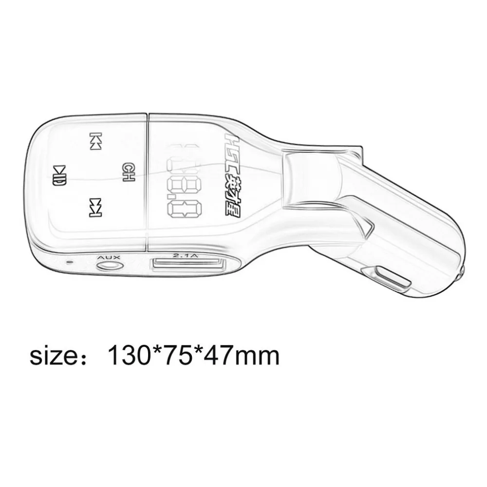 HSC YC37 Dual USB 3.1A автомобильное зарядное устройство Bluetooth MP3-плеер Быстрая зарядка поддержка для tf-карты u-диск смарт-зарядка сильная совместимость
