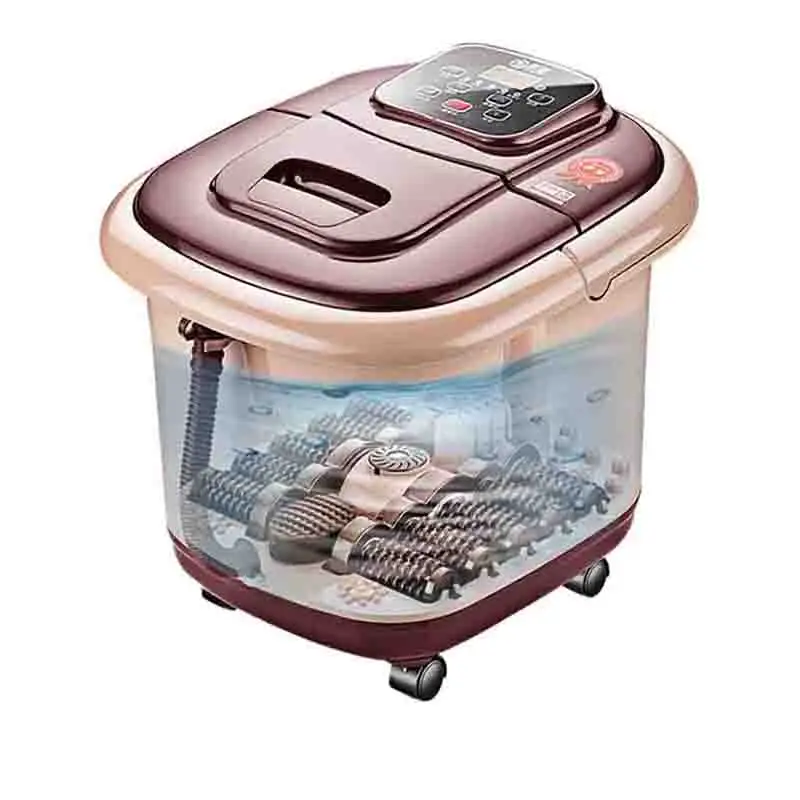 

220V foot tub full automatic massage heating electric deep bucket over calf foot bath tub bubble foot bucket