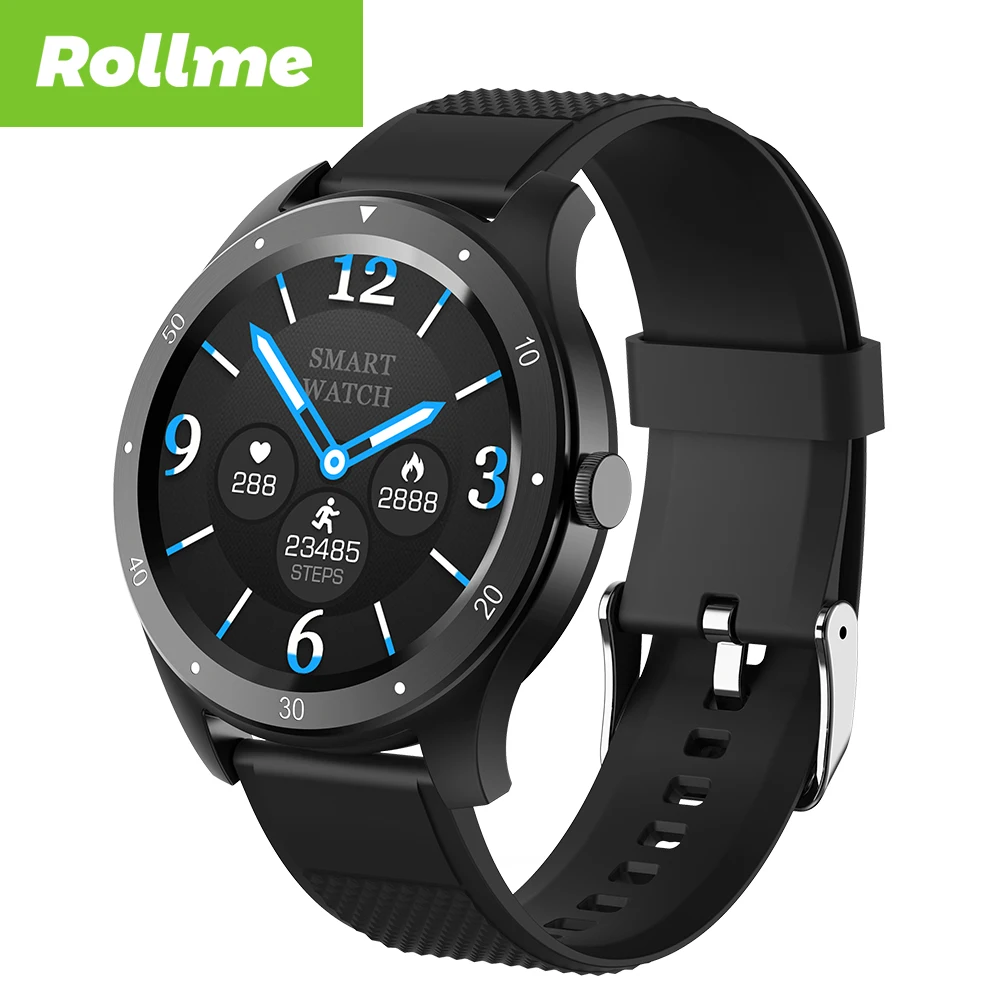 

Rollme S07 Smart Watch Fitness Tracker with HeartRate Blood Pressure Detection IP67 Swimming Waterproof Smartwatch for Men Women