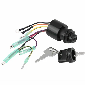 

Plug Ignition Switch Accessories Outboard Replacement Boat Spare Parts 6 Pins 87 17009A5 With Key Assembly For Mercury
