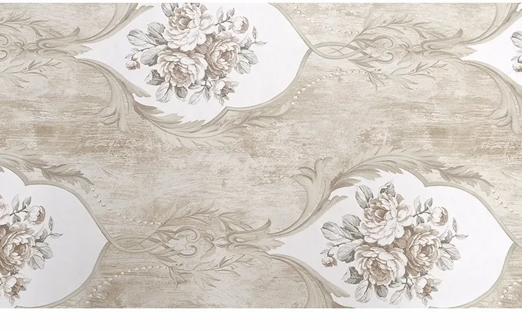 American Wallpaper Vintage Rustic Floral Wall Paper For Walls Non-woven Wallpapers For Living Room,bedroom Wallpaper 3d Flower