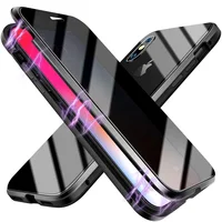 Anti Spy Gehärtetem Glas 360 Volle Abdeckung Magnetische Telefon Fall Für iPhone 13 11 Pro Max 12 Mini XS X XR 7 8 6 6S SE 2020 Zubehör
