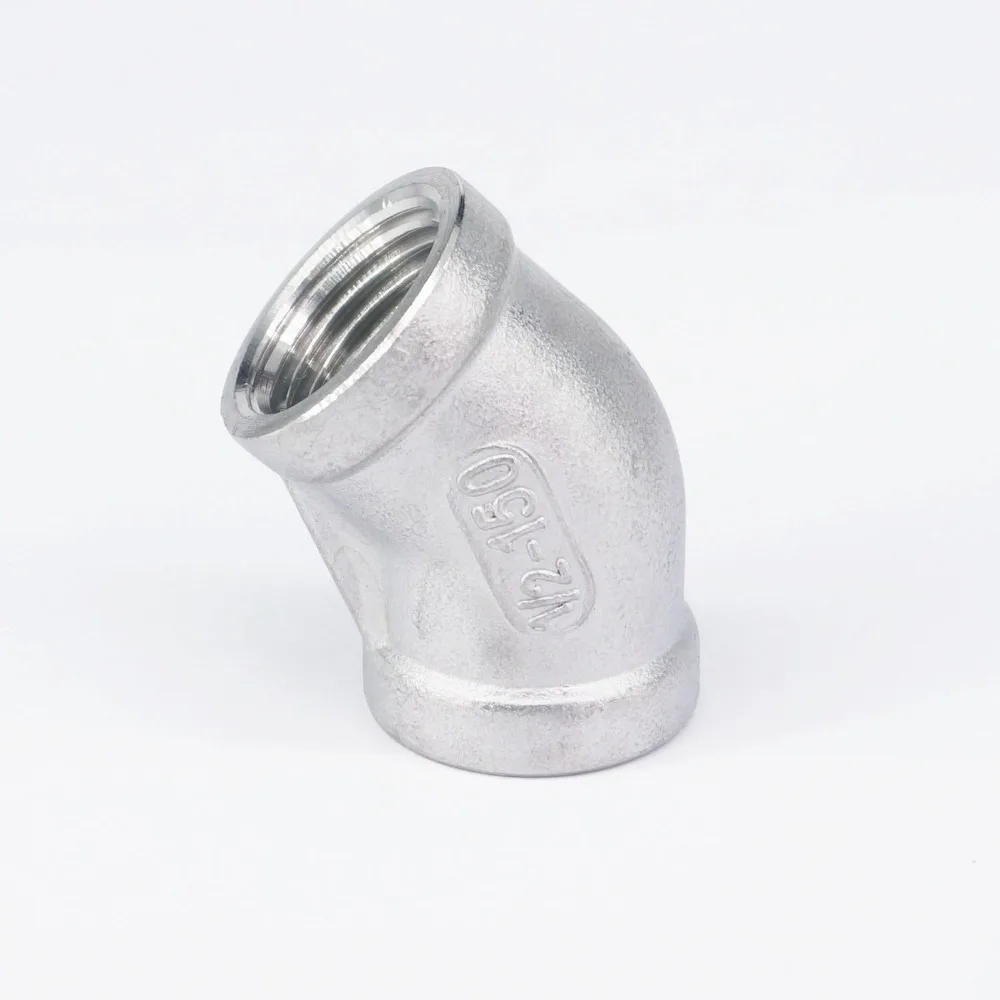 A2 304 Stainless 45°Elbow Equal Connector BSP Male Female Pipe Adaptors Fittings