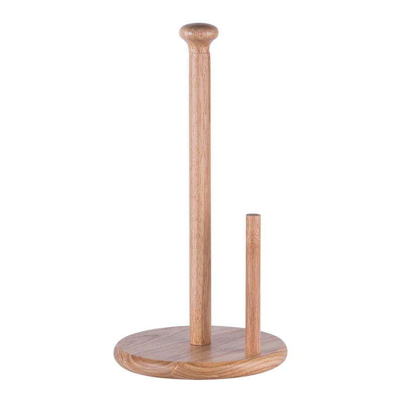 Wood color Кухонный бумажный держатель для полотенец деревянная маслопоглощающая бумажная основа креативная пробивная бумажная полка вертикальная пластиковая обертка WF808254 - Цвет: Wood color