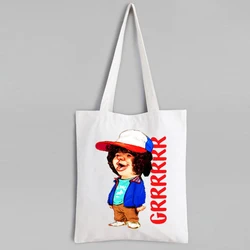 Stranger Things Tote Bag Canvas Cartoon Fashion Tote Bag  Reusable Girl Love Cute Bag Fashion Designer Tote Bag Cute