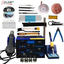 952D 700 Вт станция горячего воздушного пистолета 220 В Тепловая пушка паяльник станция 2 в 1 SMD BGA паяльная станция Комплект держатель