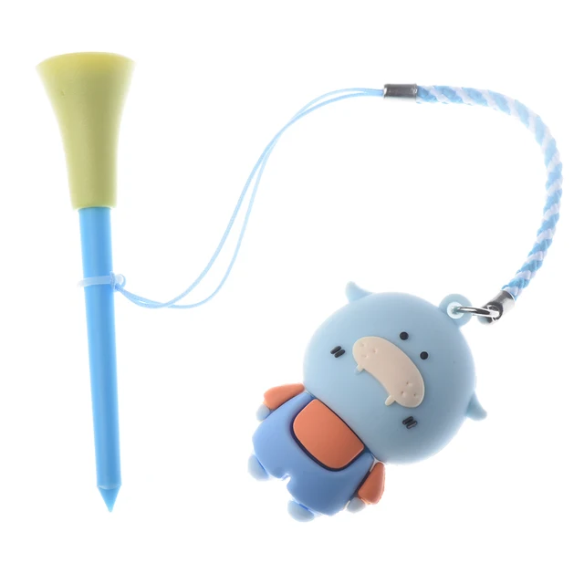 PVC 3D 만화 패턴 골프 공 홀더, 다양한 컬러와 내구성을 가진 골프 액세서리