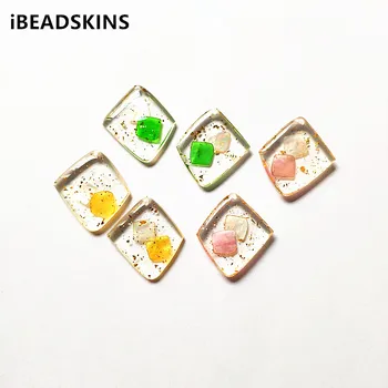

New arrival! 31x28mm 50pcs Resin Built-in Shell glitter Powder Charm for Earrings Making Earrings parts hand Made Jewelry DIY