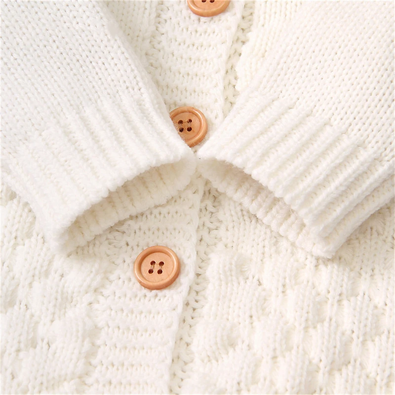 Newborn Rompers Baby Kid Winter Clothes Girl Boy Knitted Crochet Romper Cartoon Bear Jumpsuit Toddler Sweater Children Playsuit