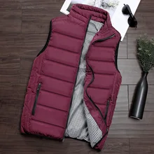 Осенне-зимний Повседневный жилет для пар, приталенный теплый хлопковый жилет, Мужское пальто, Толстый Жилет