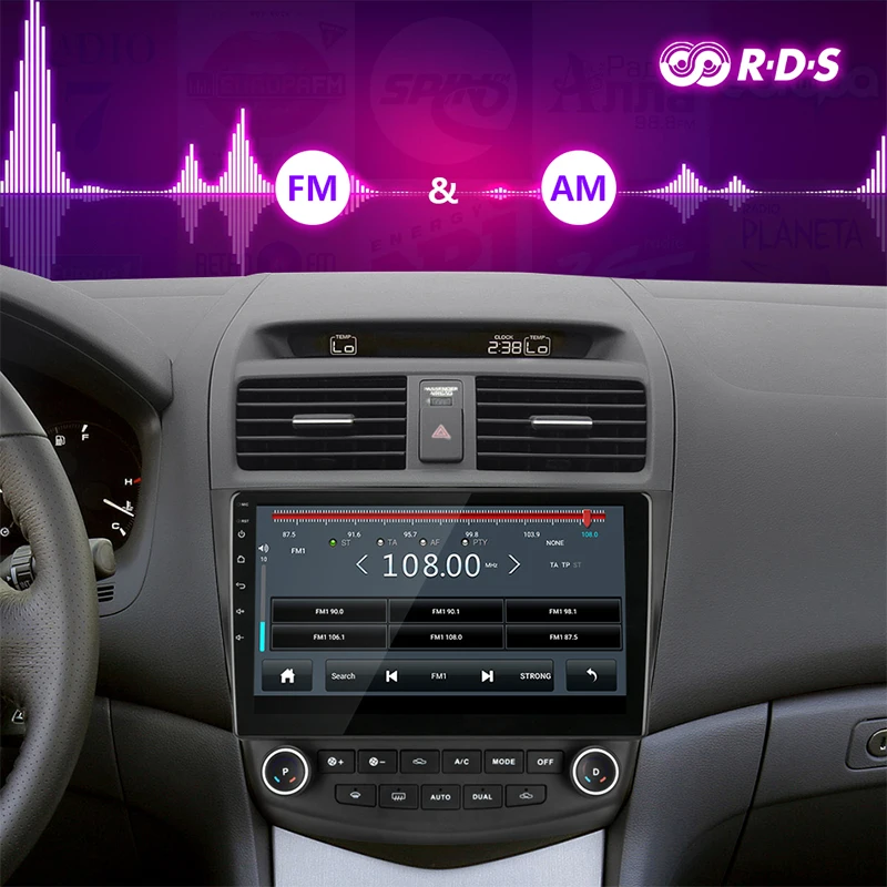 Vtopek Android car gps navigation radio for Honda Accord 7 2005-2008 Multimedia player 4G Net WIFI HIFI Bluetooth RDS DSP