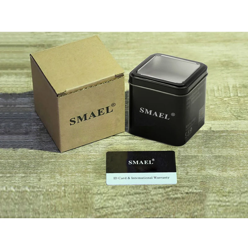 SMAEL Original Box for Gift Sports Wristwatch Men and Women Digital Watch Box Fashion Casual Package Sqaure for Sport Watch, watch storage box,watch storage bag,watch storage pouch