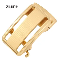 Zlrph fivela de cinto automática masculina, fivela de cinto de aço inoxidável premium de marca famosa para negócios