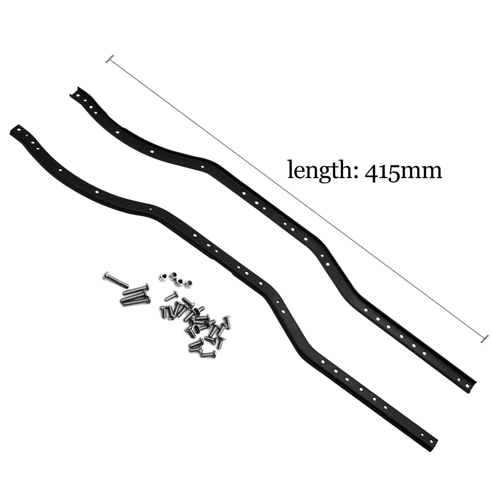 YEAHRUN Edelstahl-Chassis-Rahmenschienen Träger-Seitenrahmen für 1/10 Axial SCX10 II AX90046 RC Crawler Car Truck Parts – Detail 2