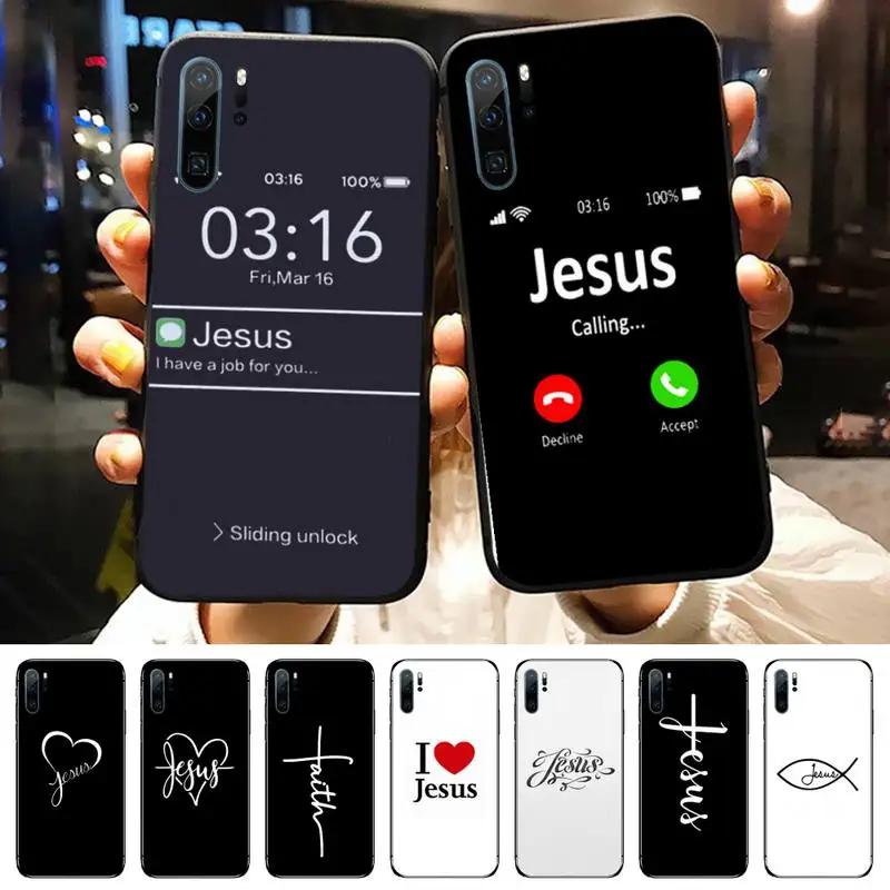 

Faith Christian Religious Jesus Luxury Phone Case Funda For Huawei P40 P10 P20 P30 Lite 2016 2017 2019 plus pro P smart