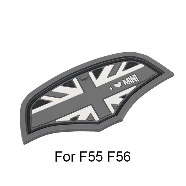 Gray Jack For F55F56 Автомобильные кофейные подставки под стакан для хранения паз Coaster нескользящий коврик для Mini Cooper S JCW F54 F55 F56 F60 Countryman автомобильные аксессуары - Название цвета: Gray Jack For F55F56