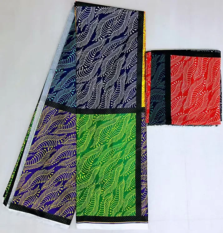 2+ 4 ярдов атласный шелк с шифоновой тканью мягкая африканская ткань для платья Анкара ткань Африканская восковая ткань нигерийская MO-N1 - Цвет: 11