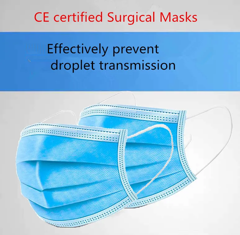 

50/100PCS Disposable Face Mas k Level 3Ply Medical Hygiene Mask Earloop